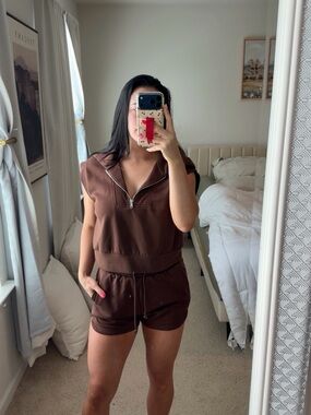Chocolate brown 2 piece set